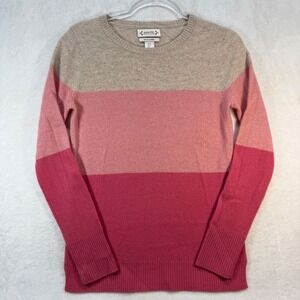 Nanette Lepore Cashmere Sweater Color Block Luxury Knit Top Small